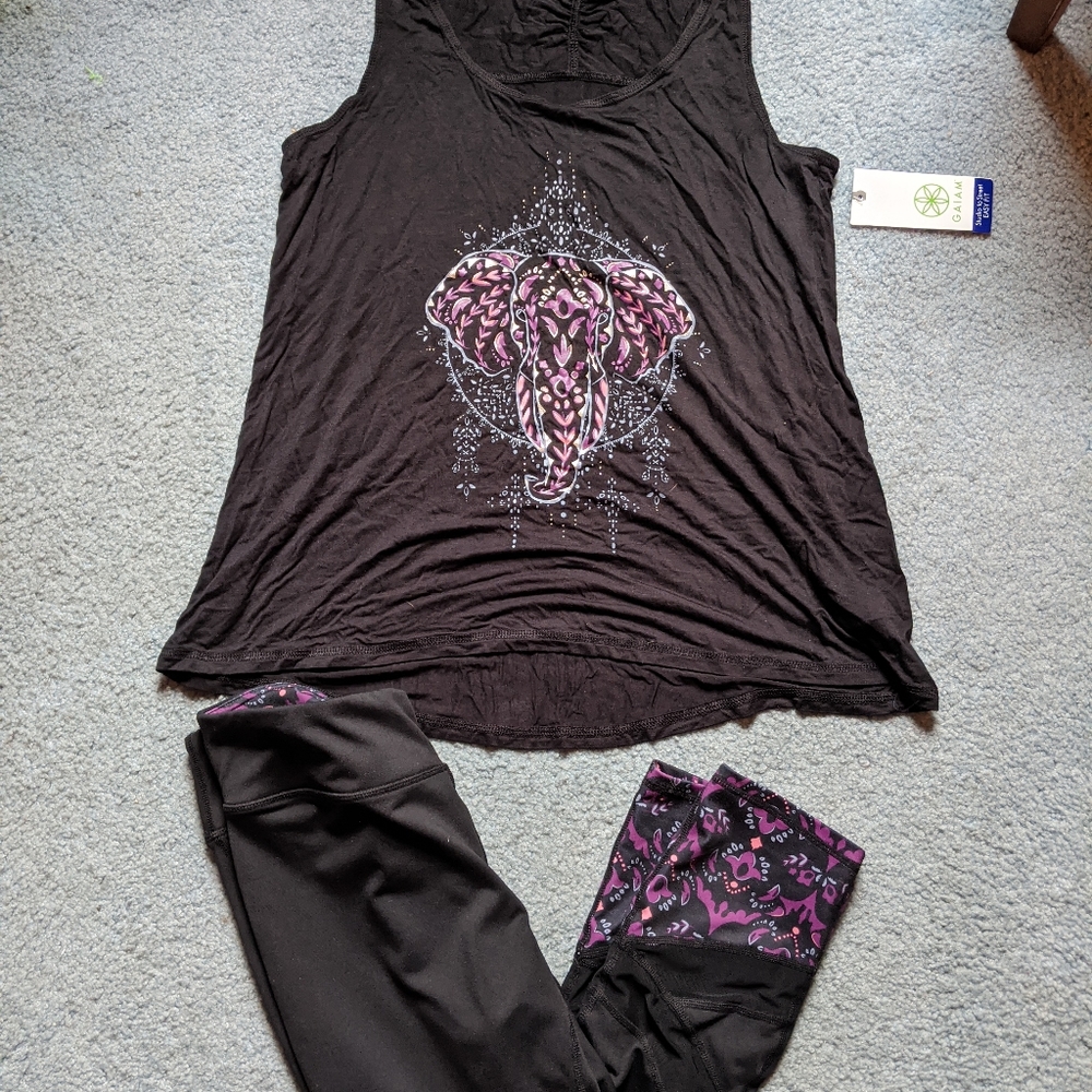 Gaiam Set! Tank and Legging!